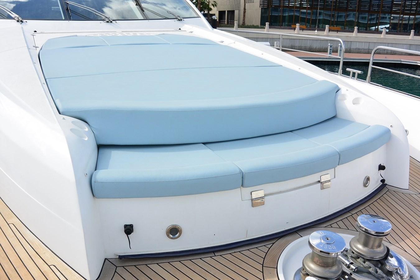 a large white car aboard 2008 SUNSEEKER 90 Yacht for Sale