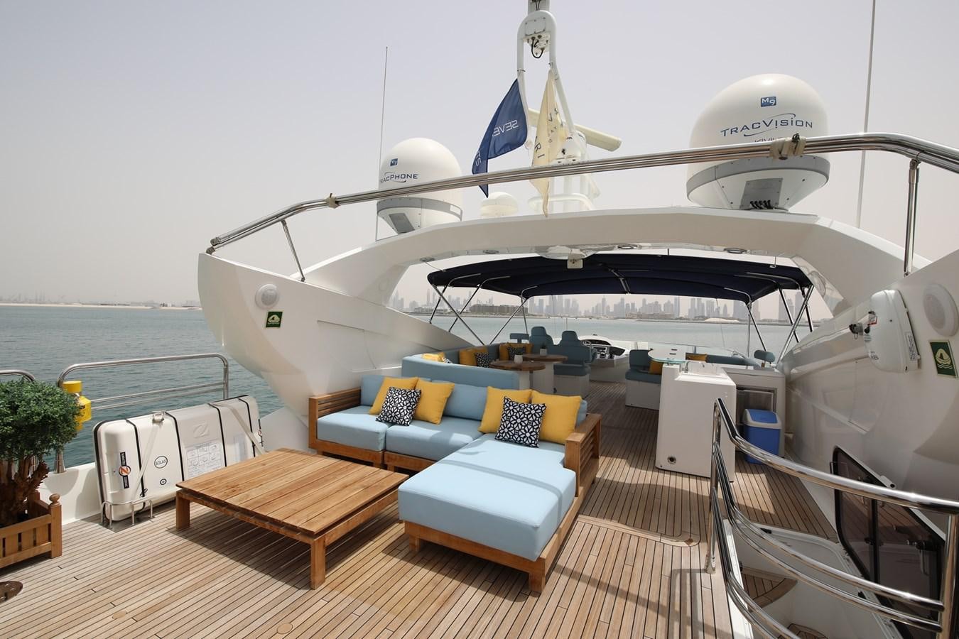 a boat on a deck aboard 2008 SUNSEEKER 90 Yacht for Sale