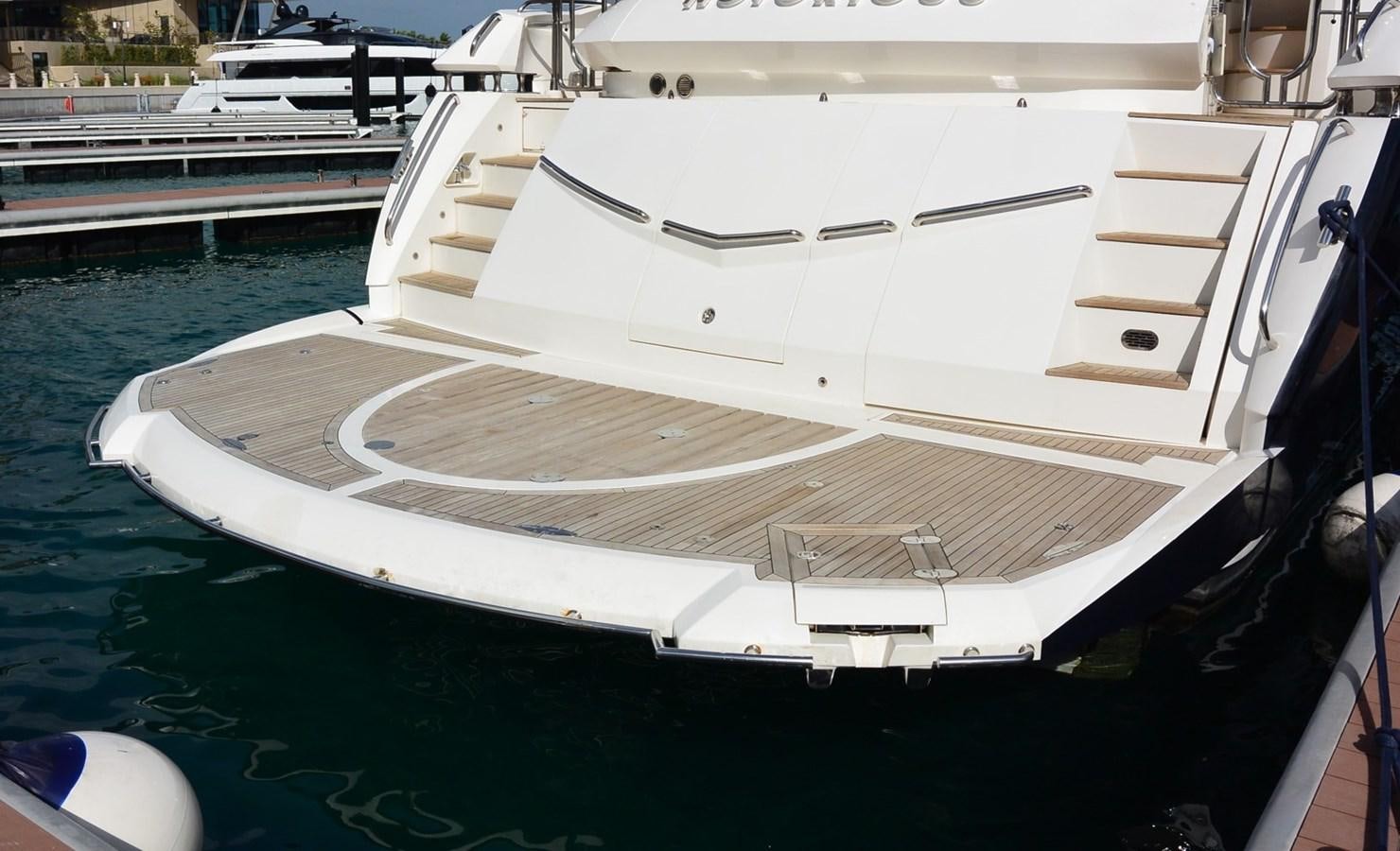 a large white boat in a body of water aboard 2008 SUNSEEKER 90 Yacht for Sale