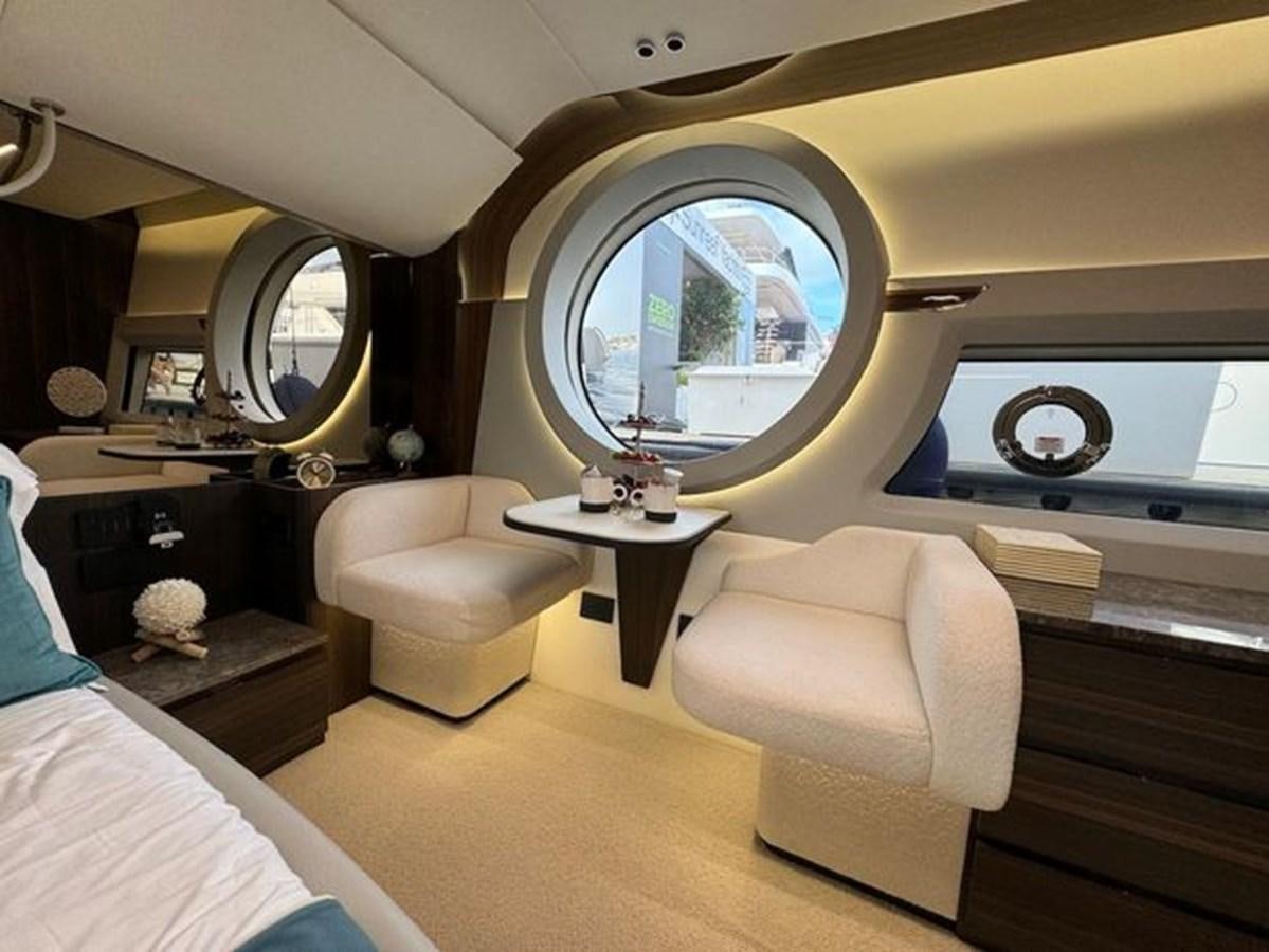 a view of a car from the inside of a vehicle aboard AICON 66 VIVERE Yacht for Sale