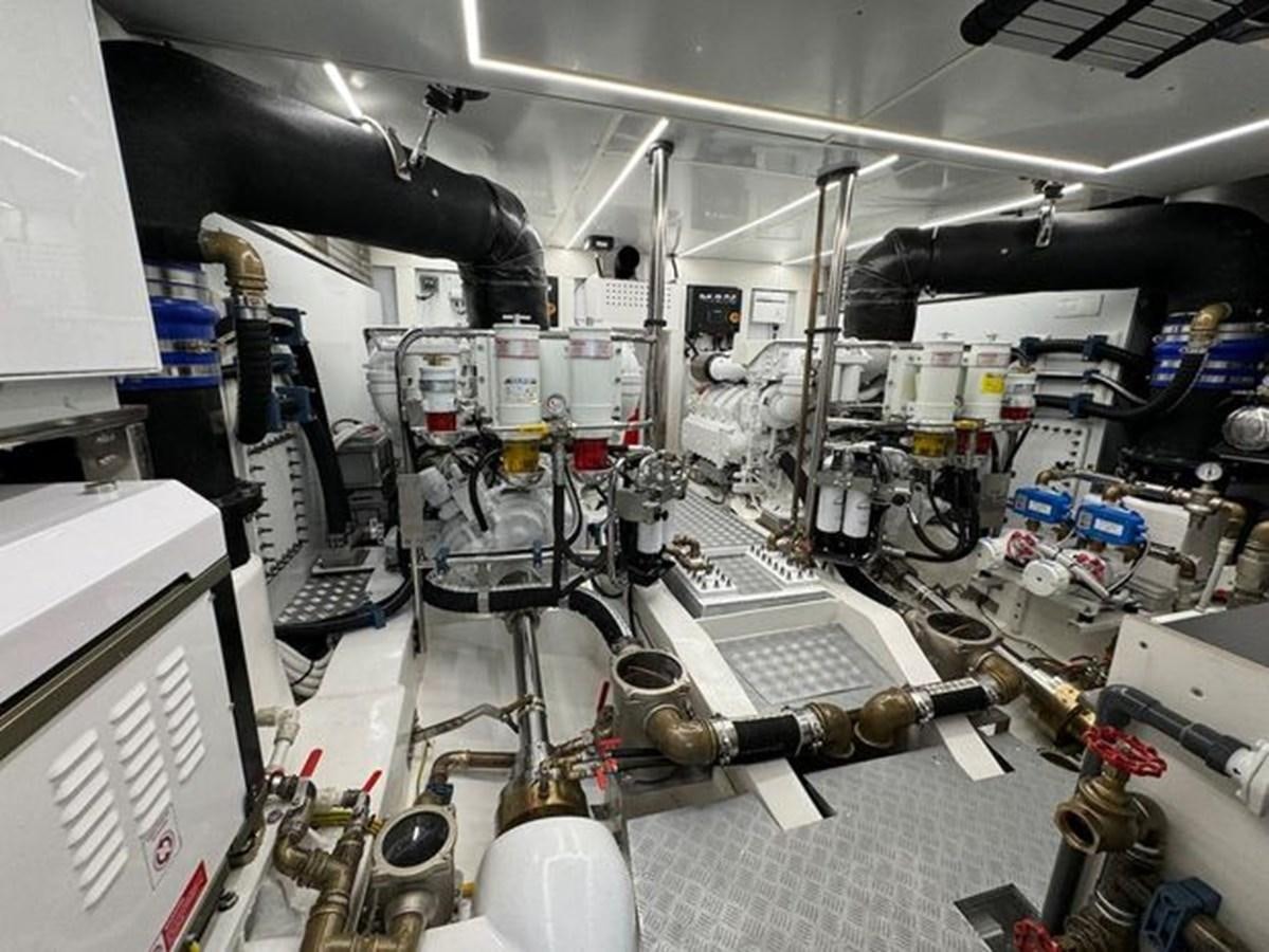 a large machine with many wires aboard AICON 66 VIVERE Yacht for Sale