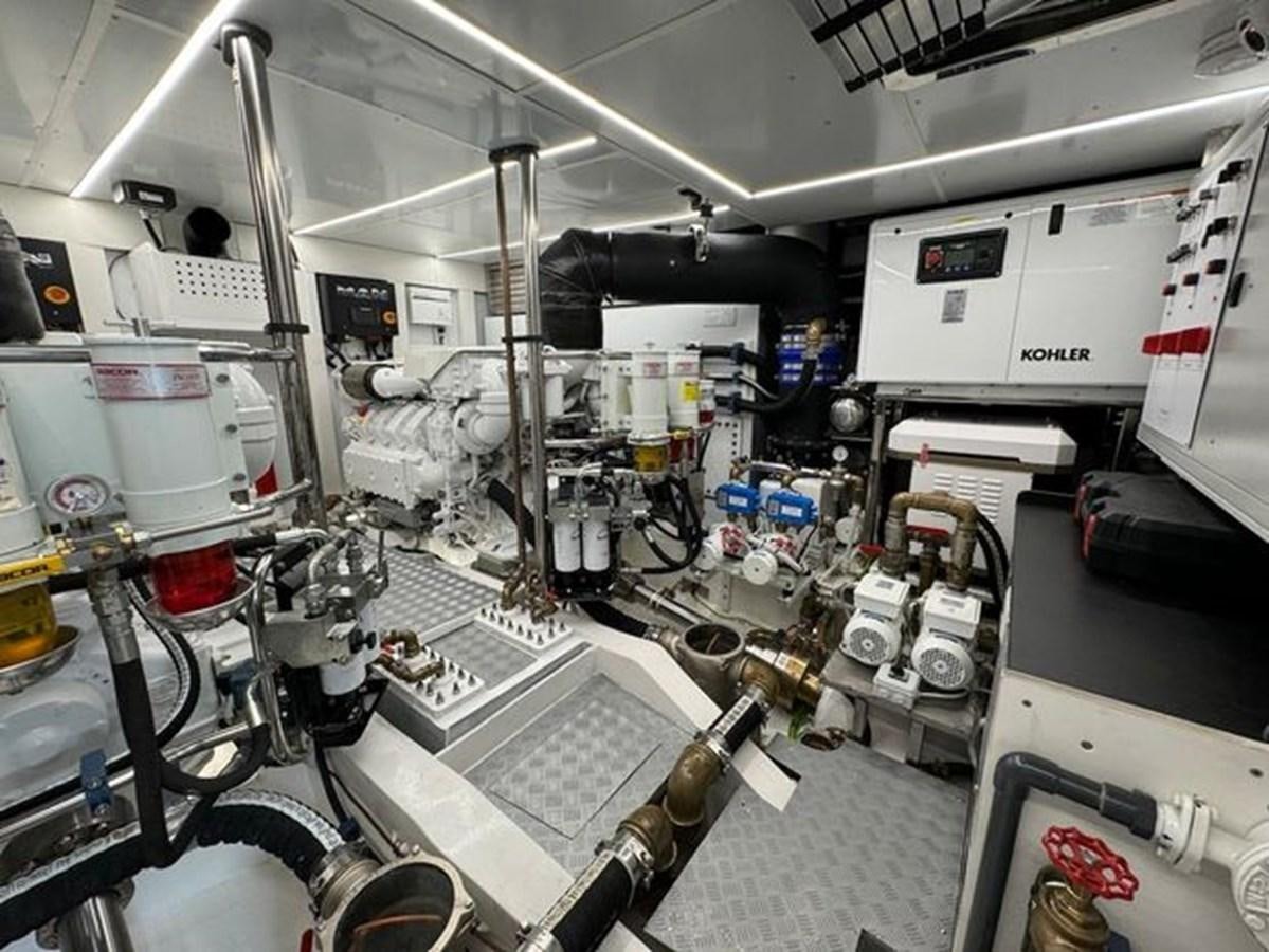 a room with machinery aboard AICON 66 VIVERE Yacht for Sale