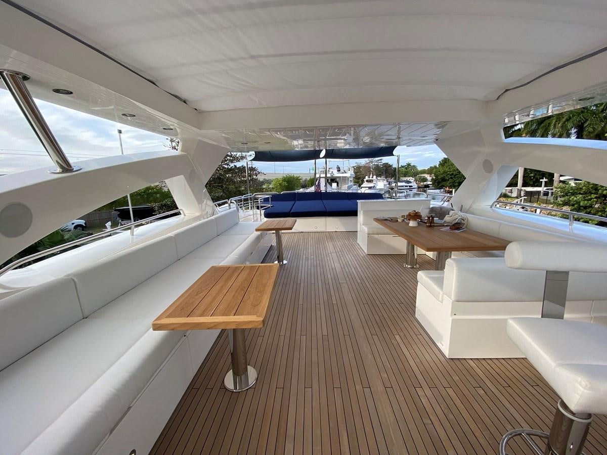 a room with a wood floor and a pool aboard SEAHORSE Yacht for Sale