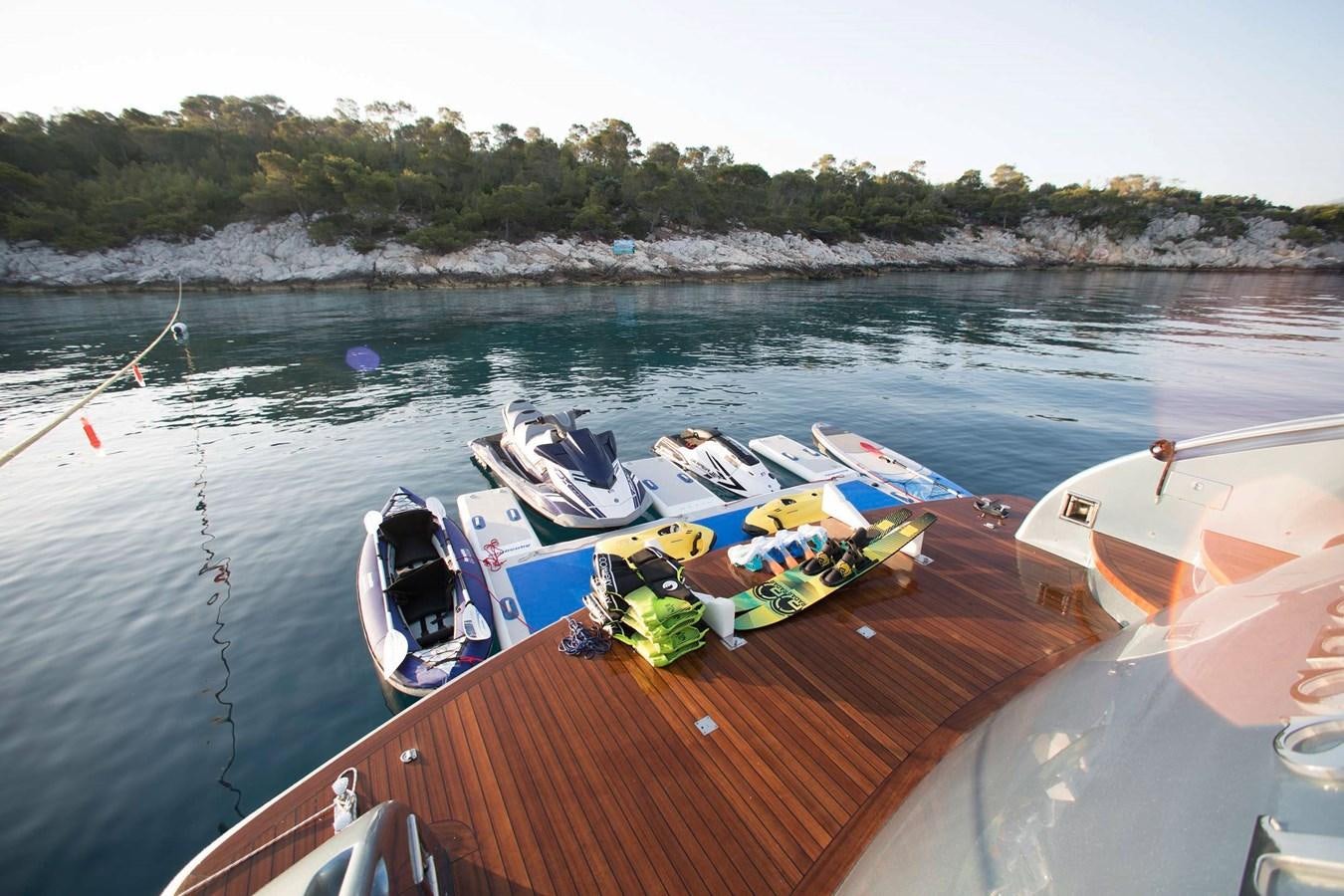 a boat on the water aboard PRINCESS L Yacht for Sale