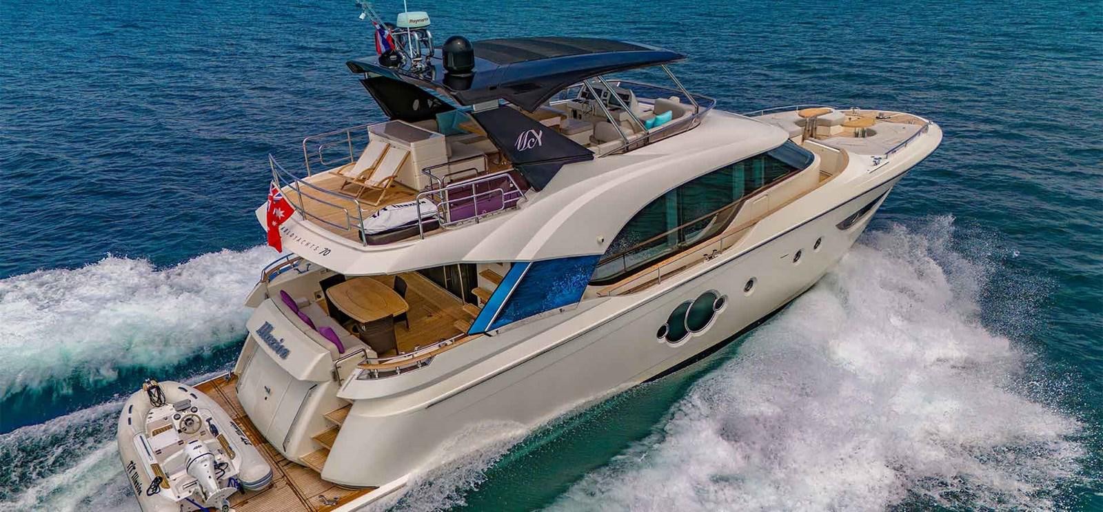 a boat on the water aboard ILLUZION Yacht for Sale
