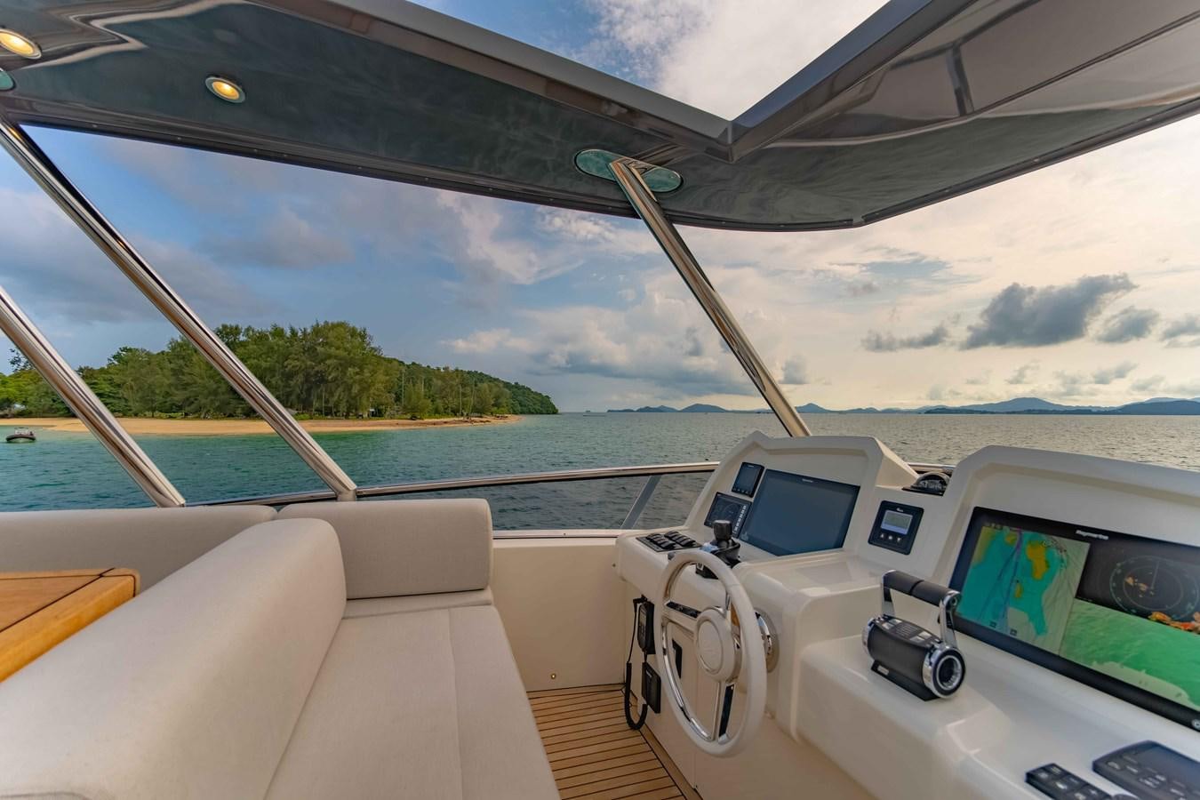 the inside of a boat aboard ILLUZION Yacht for Sale