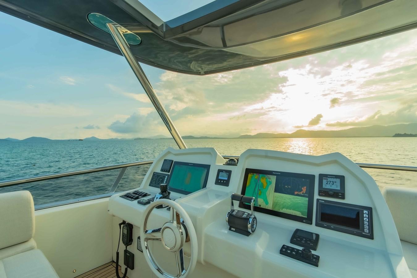 a cockpit of a plane aboard ILLUZION Yacht for Sale