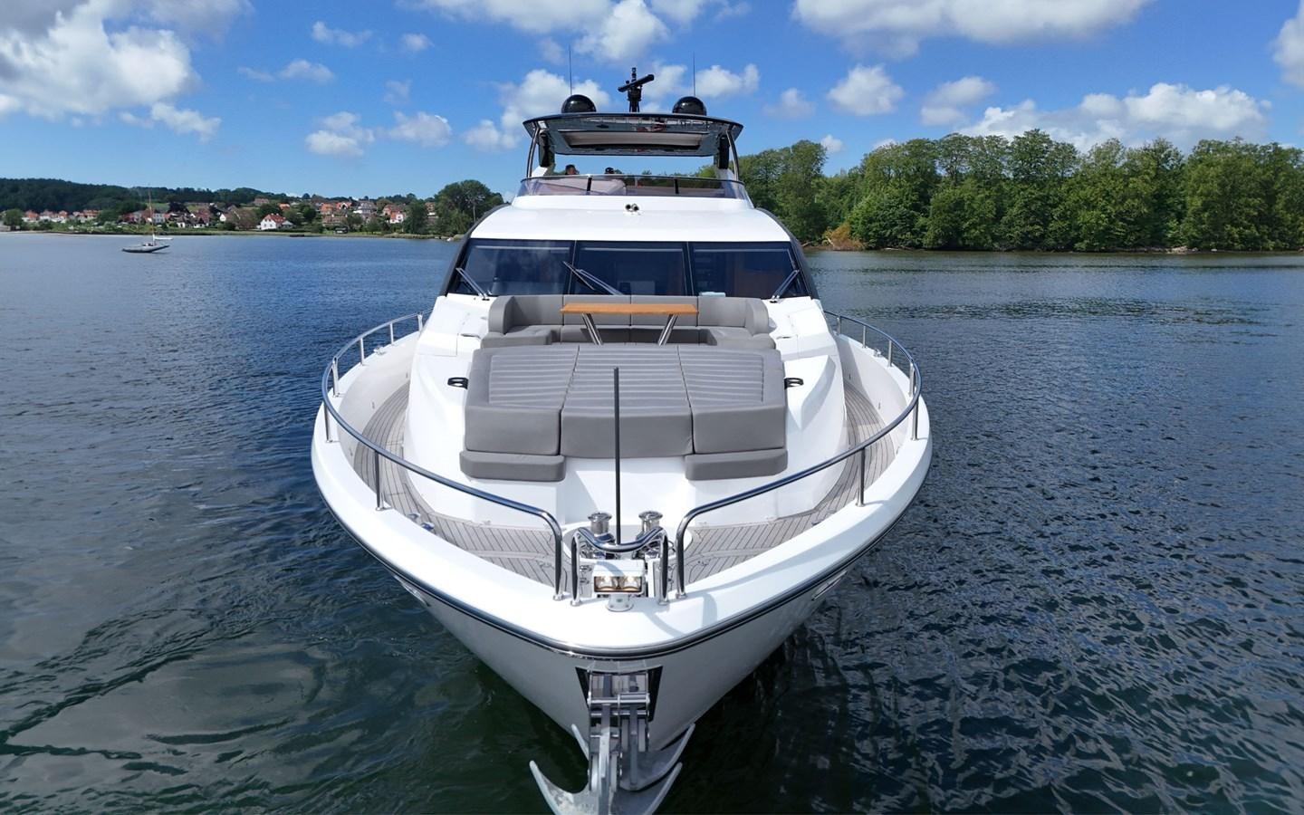 a boat on the water aboard SALIVITI Yacht for Sale