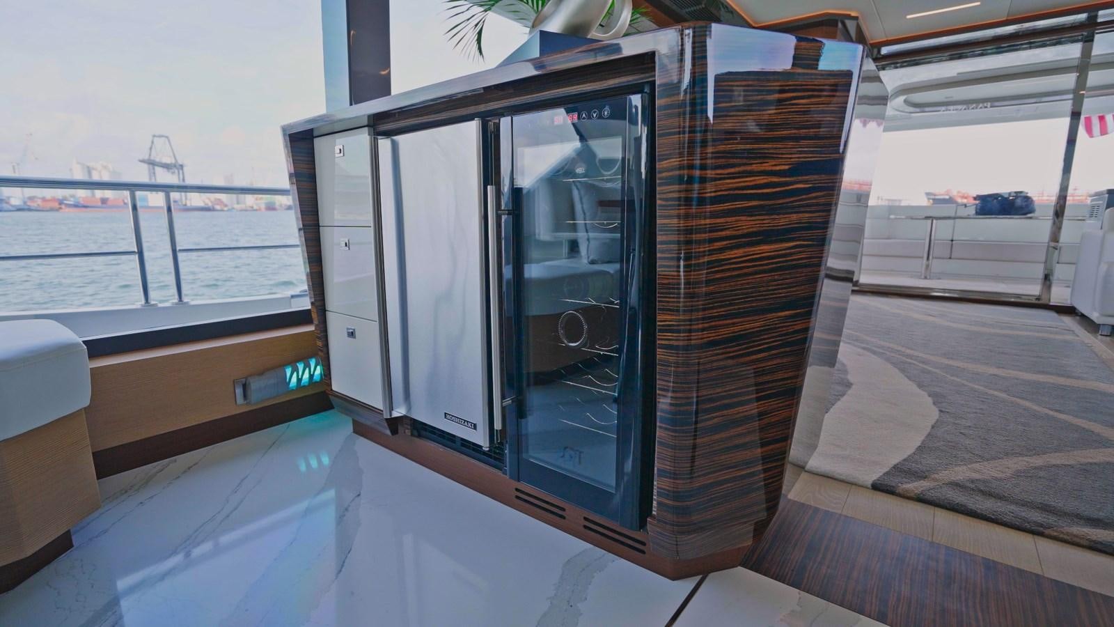 a large window on a boat aboard PANACEA Yacht for Sale