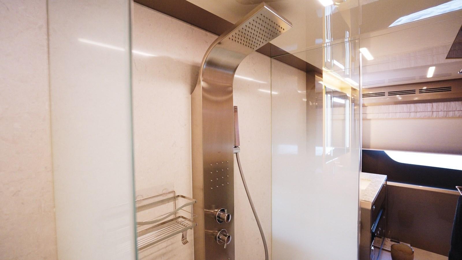 a room with a large metal door aboard PANACEA Yacht for Sale