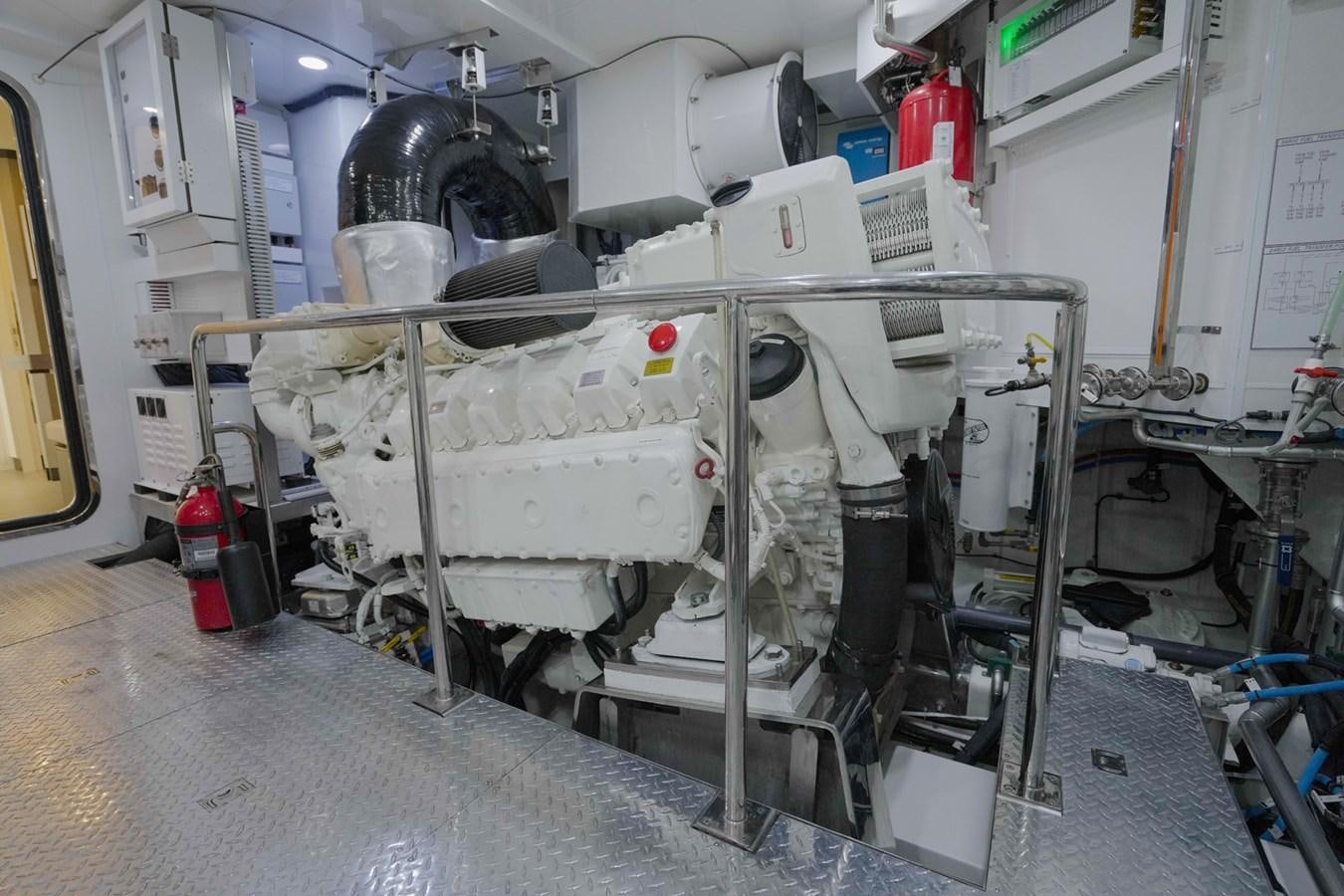 a machine with a large metal object aboard PANACEA Yacht for Sale