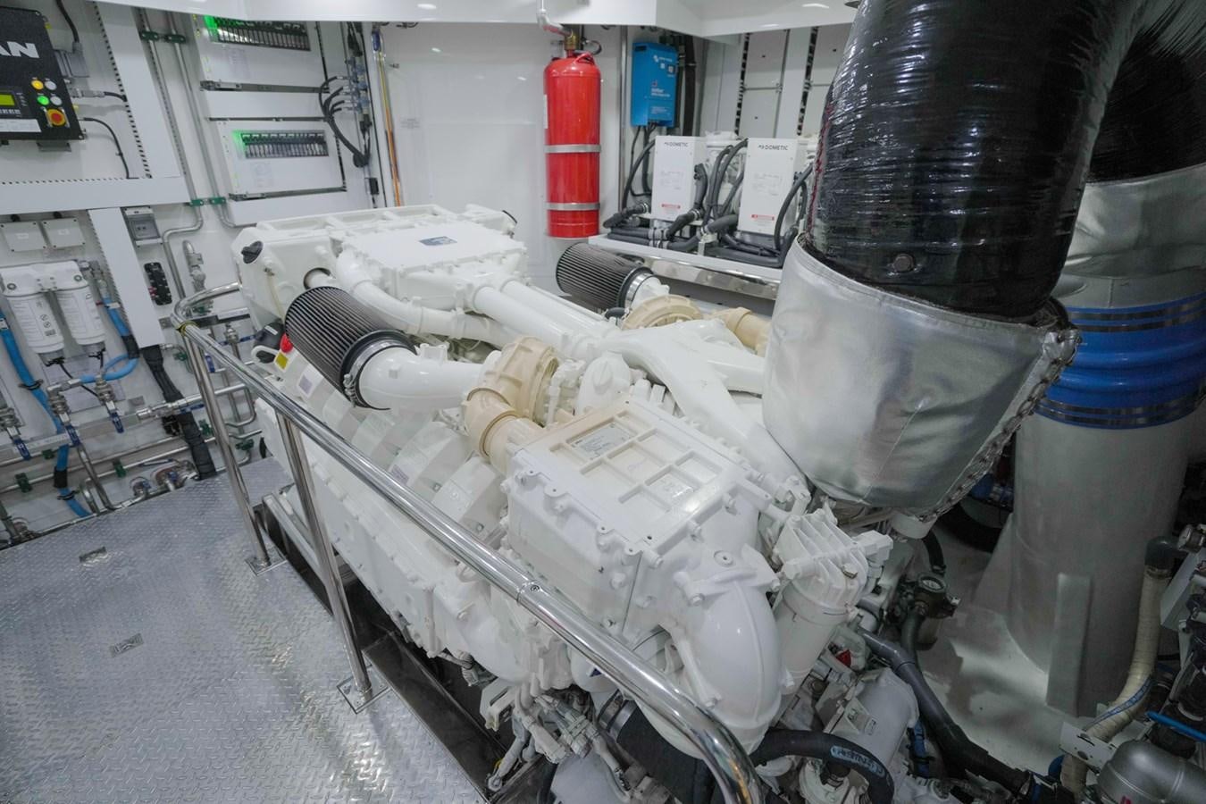 a person in a lab coat aboard PANACEA Yacht for Sale