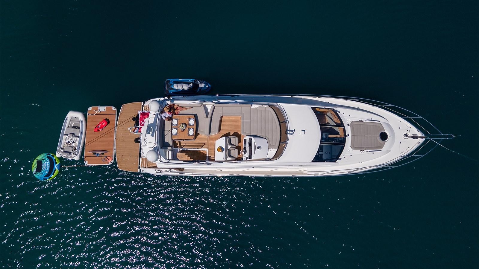 a space ship in the water aboard CARDANO Yacht for Sale