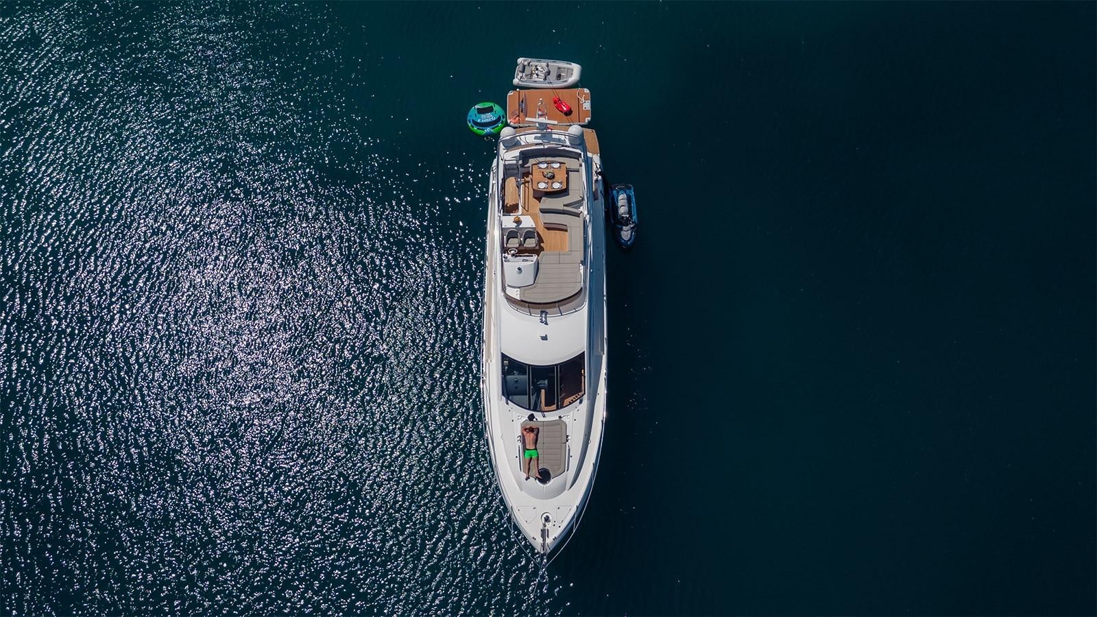 a white and red toy ship aboard CARDANO Yacht for Sale