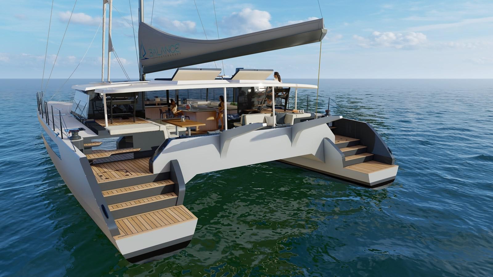 a boat on the water aboard BALANCE 750 Yacht for Sale