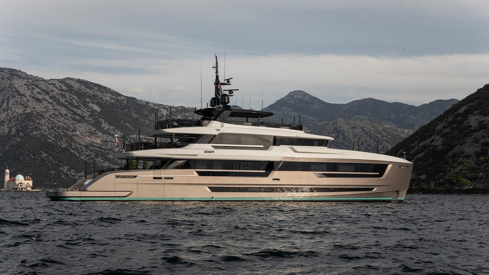 a boat on the water aboard GISA Yacht for Sale