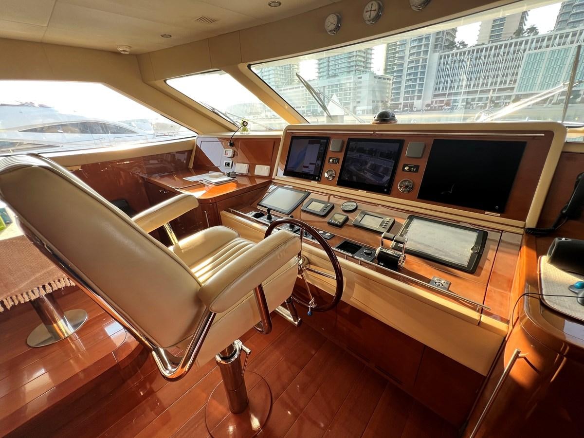 a room with a desk and a chair aboard 2009 BENETTI 85 LEGEND Yacht for Sale
