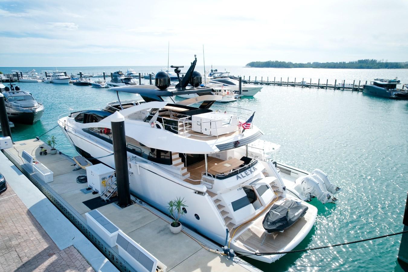 a boat docked at a pier aboard XSK06864H718 Yacht for Sale