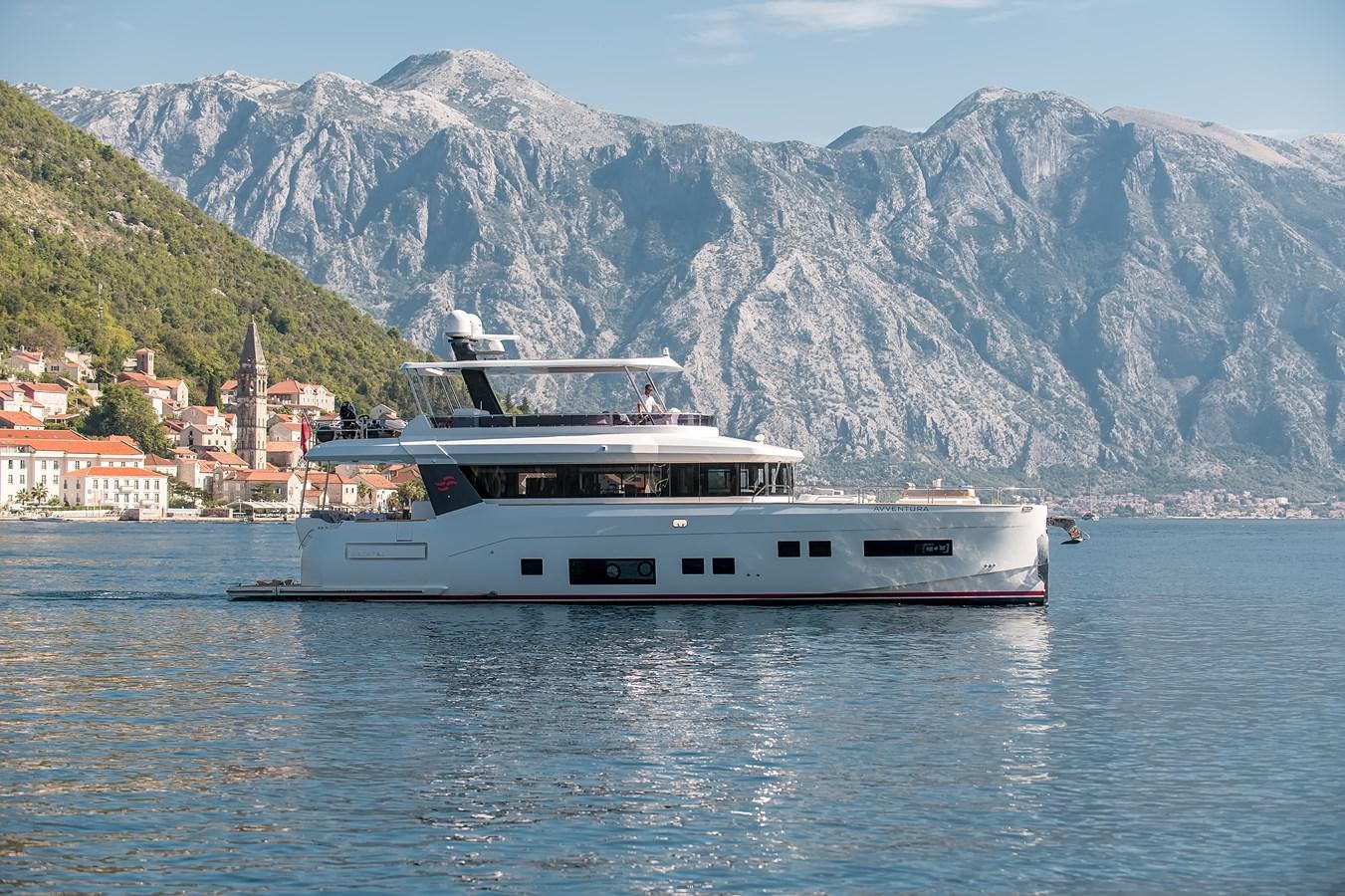 a boat on the water aboard AVVENTURA Yacht for Sale