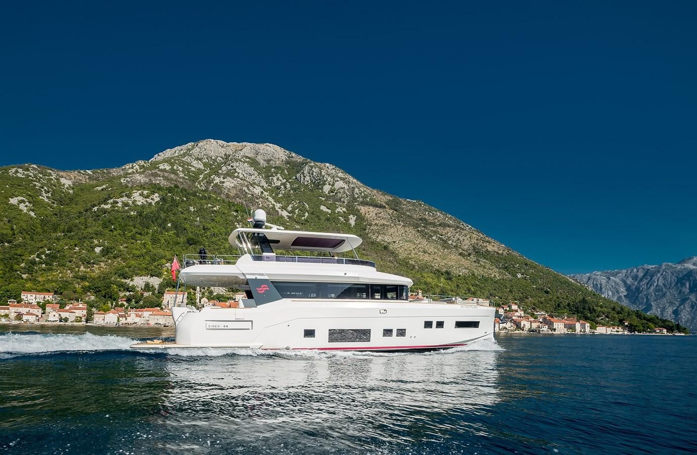 a boat on the water aboard AVVENTURA Yacht for Sale