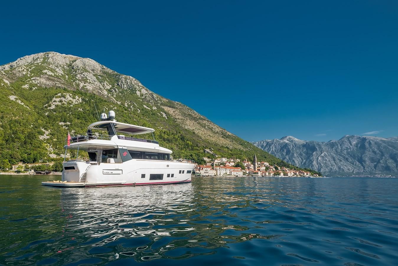 a boat on the water aboard AVVENTURA Yacht for Sale
