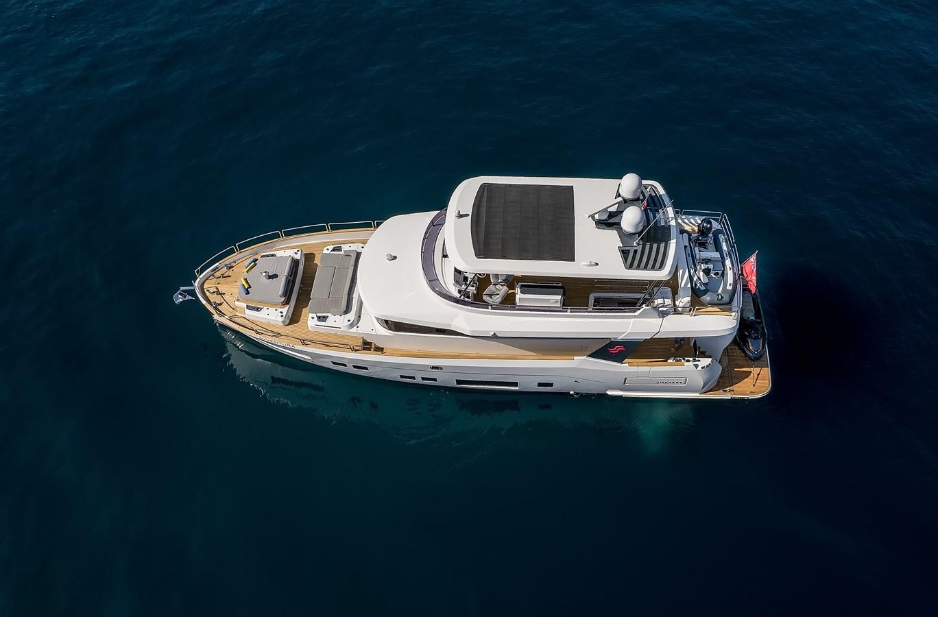 a boat in the water aboard AVVENTURA Yacht for Sale