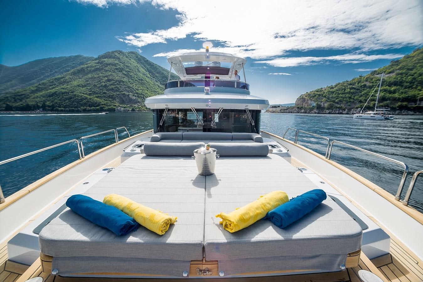a boat on a body of water aboard AVVENTURA Yacht for Sale