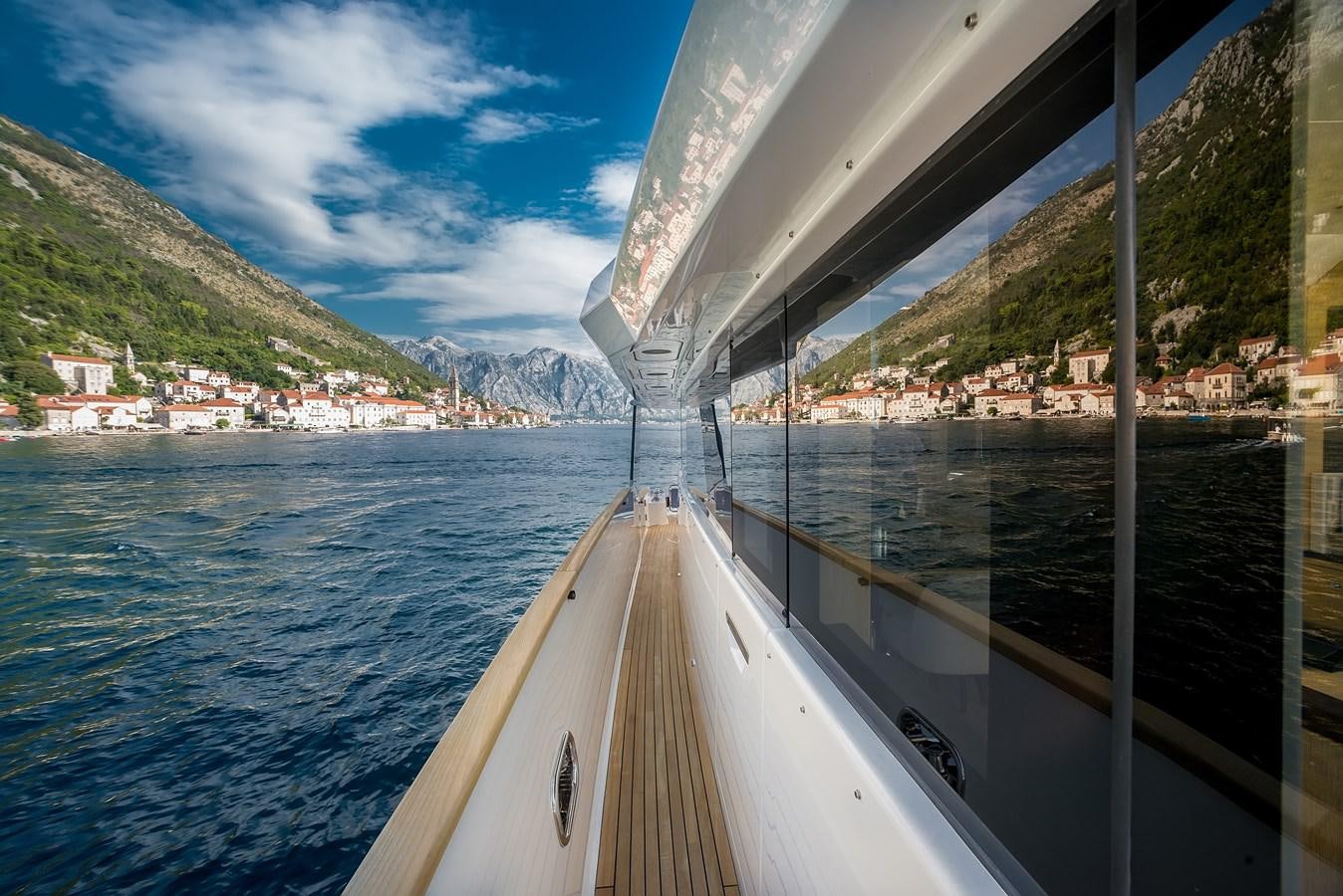 a boat on the water aboard AVVENTURA Yacht for Sale