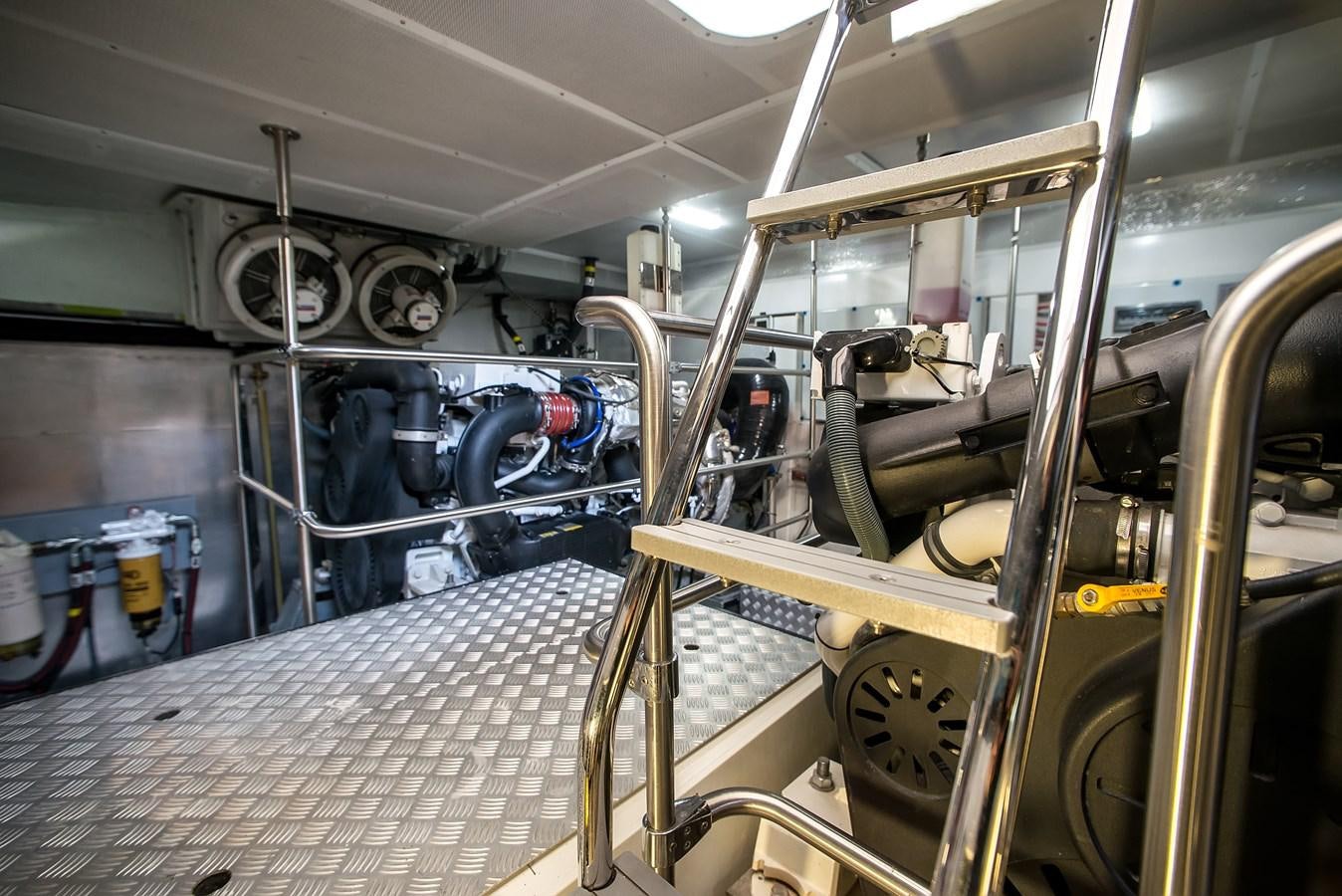 a large factory machinery aboard AVVENTURA Yacht for Sale