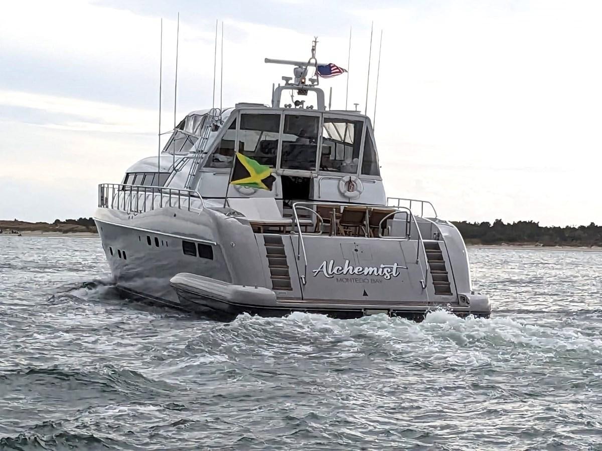 a boat on the water aboard ALCHEMIST Yacht for Sale