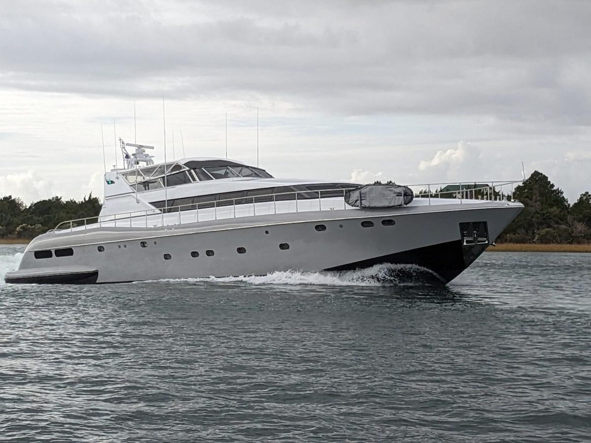 a large white yacht aboard ALCHEMIST Yacht for Sale
