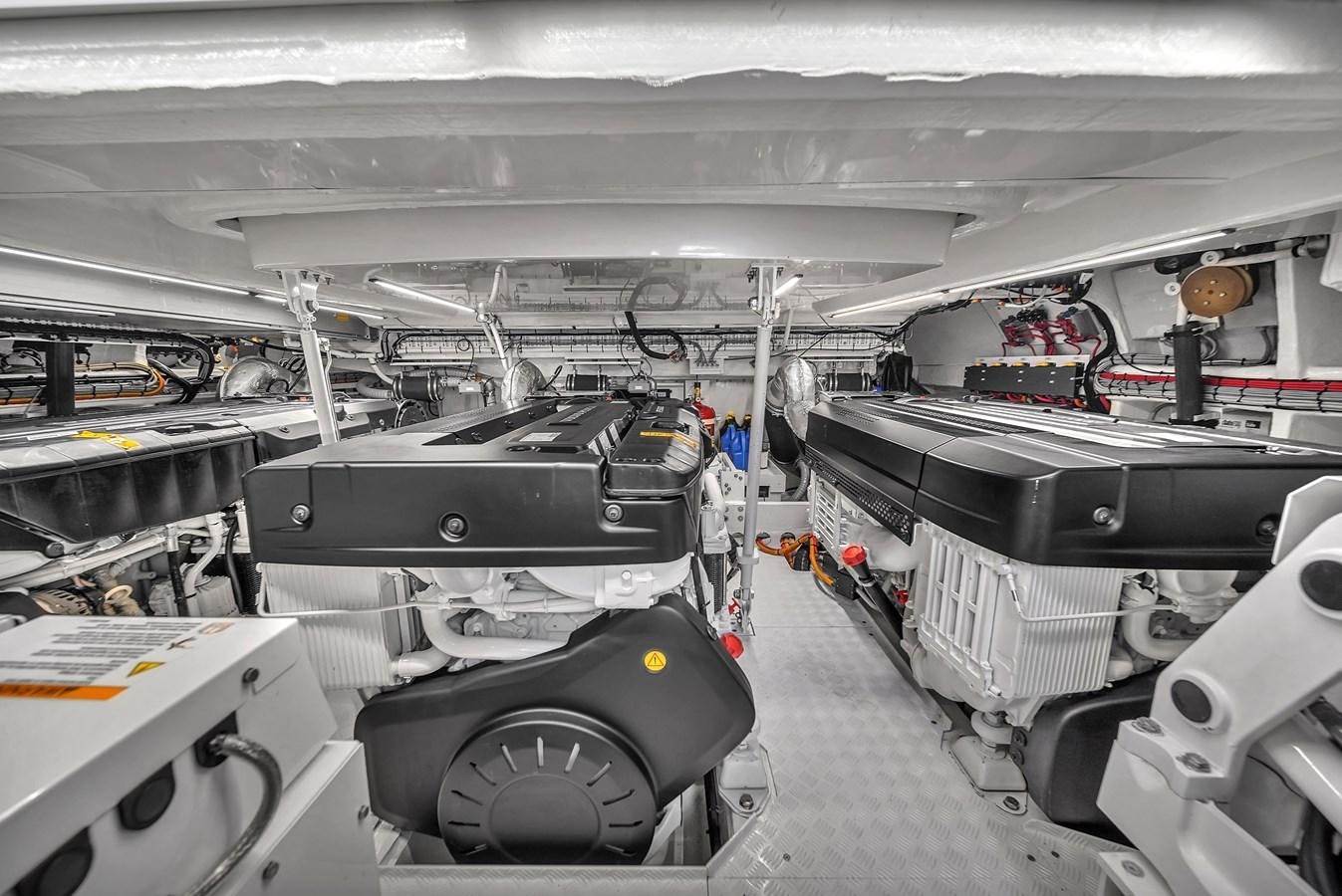 a large machine in a factory aboard MADDAMC2 Yacht for Sale