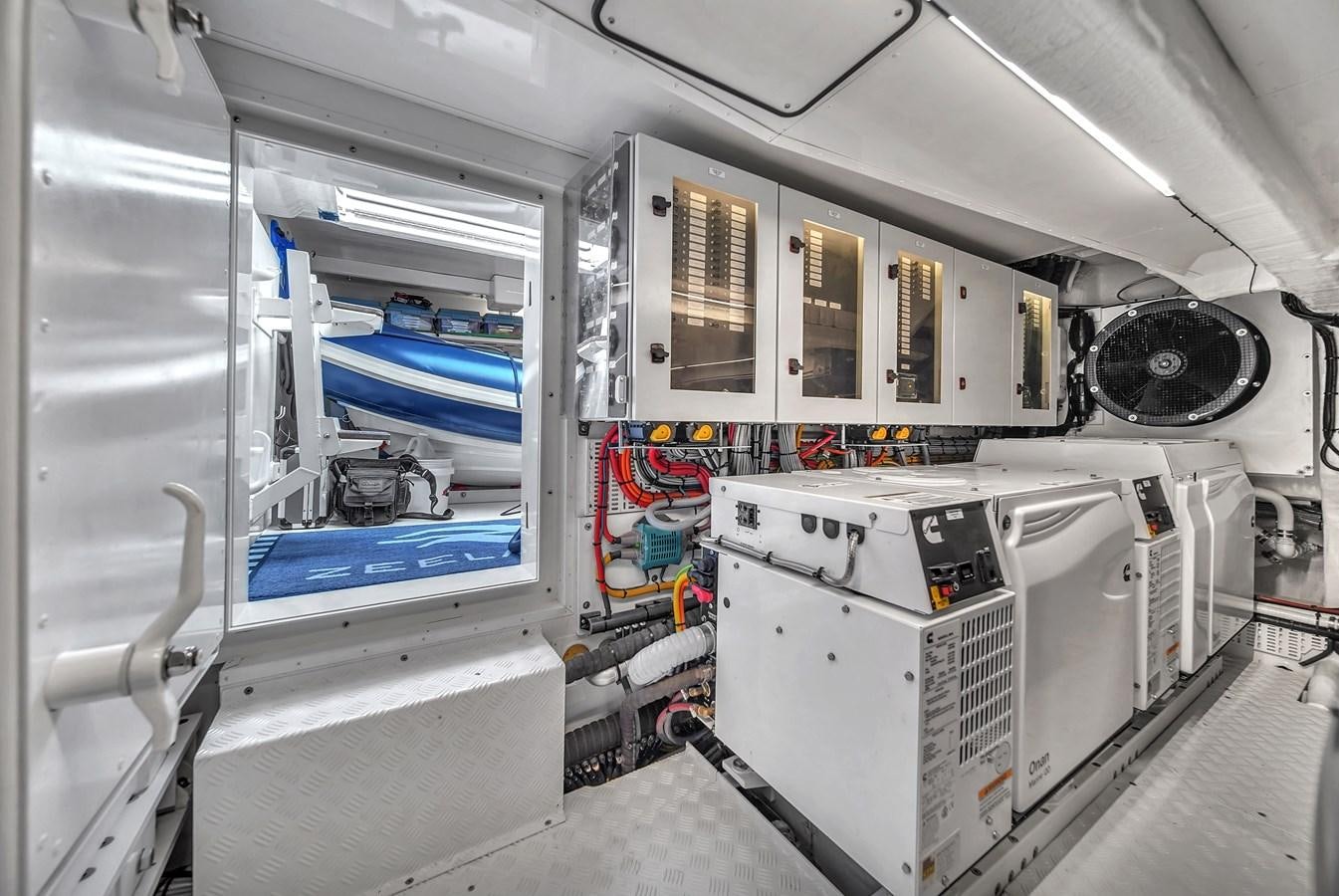 a room with machines and equipment aboard MADDAMC2 Yacht for Sale