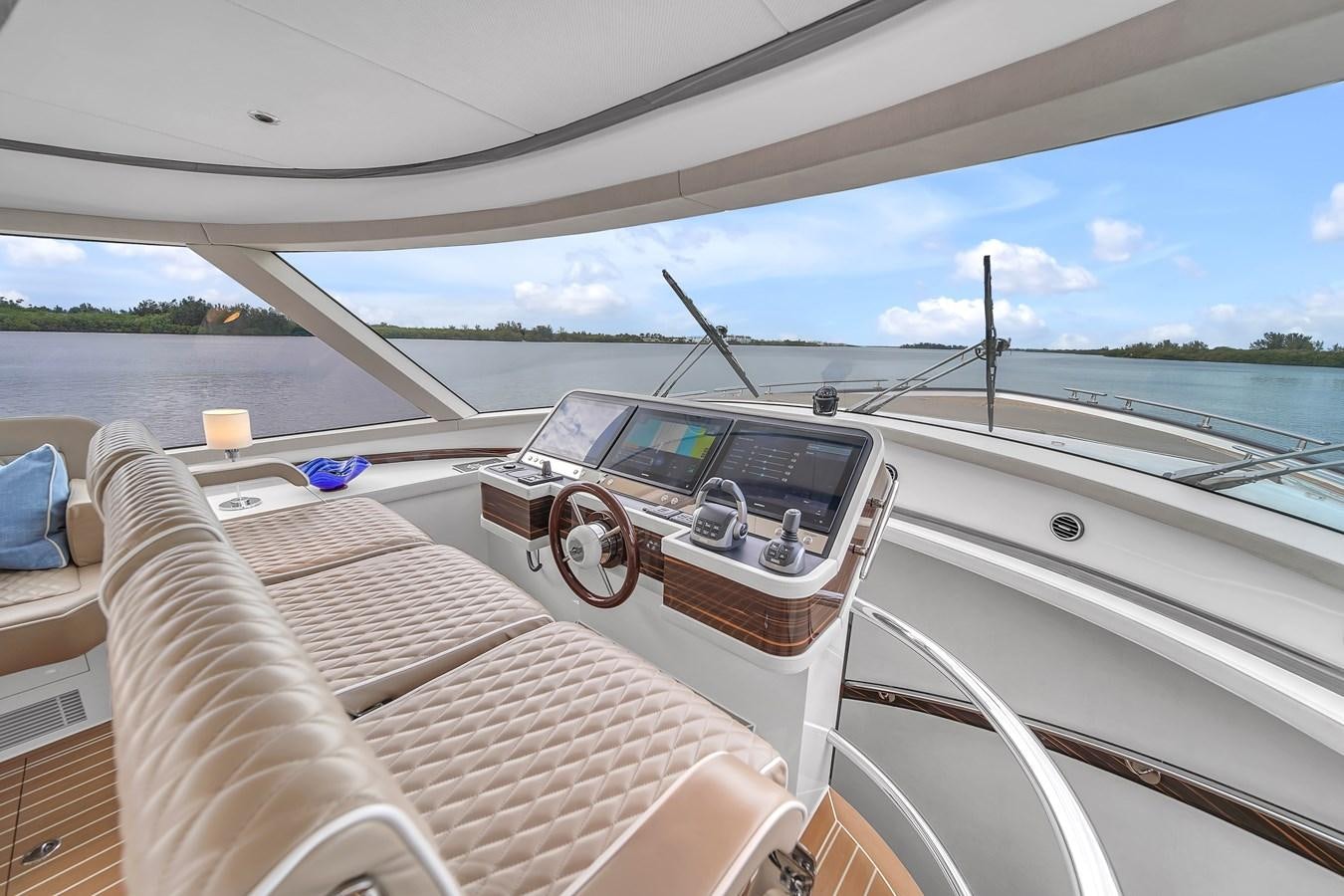 the inside of a car aboard MADDAMC2 Yacht for Sale