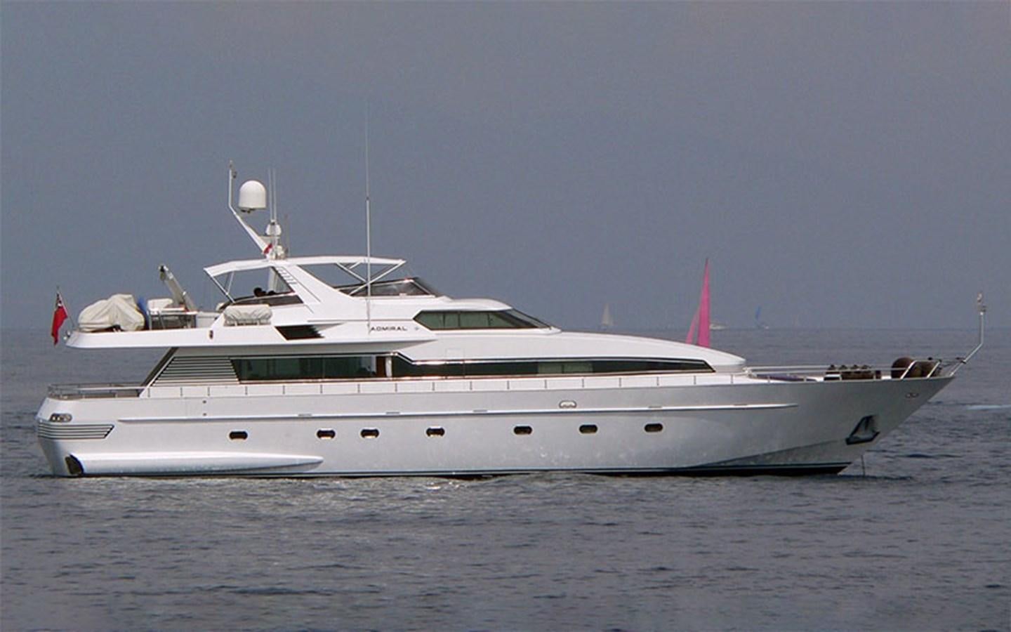 a white yacht in the water aboard IT'S A DREAM Yacht for Sale