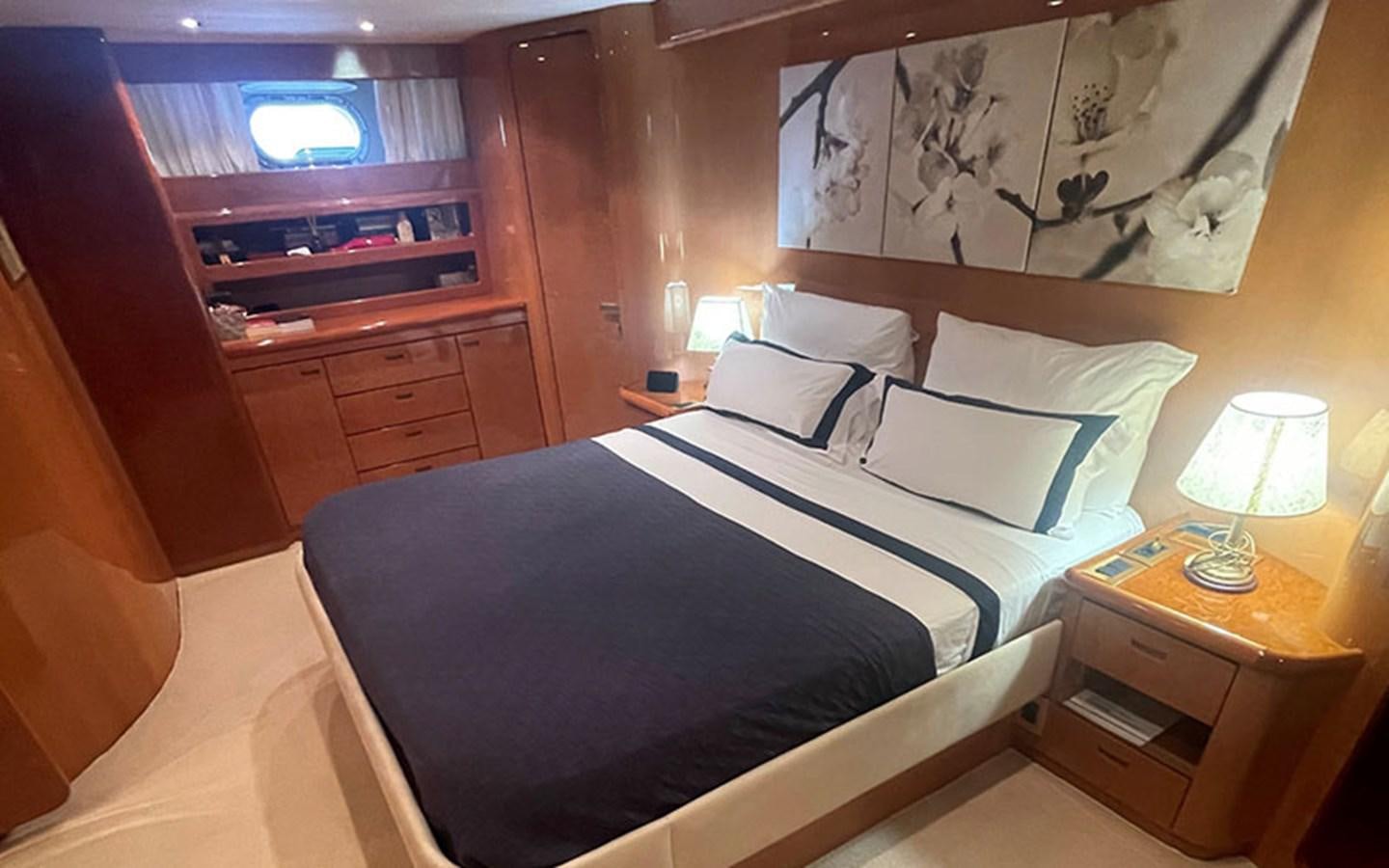 a room with two beds aboard IT'S A DREAM Yacht for Sale