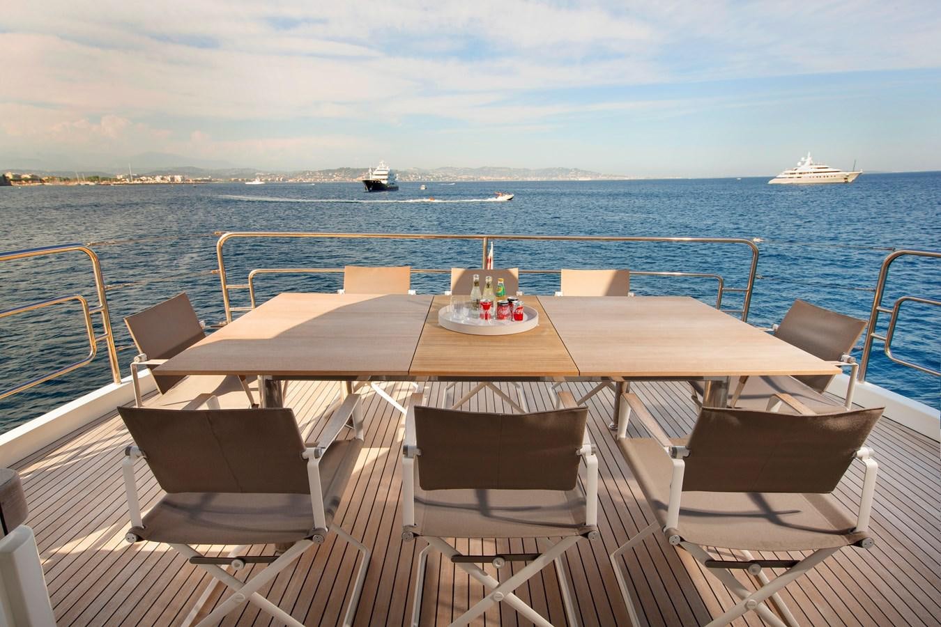 a boat on the water aboard ESMERALDA OF THE SEAS Yacht for Sale