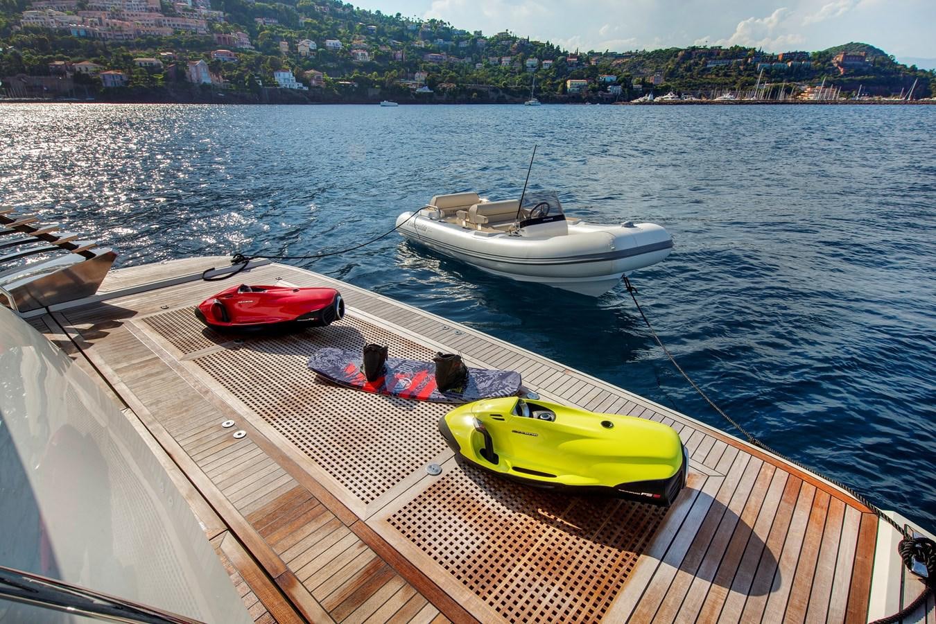 a boat on the water aboard ESMERALDA OF THE SEAS Yacht for Sale