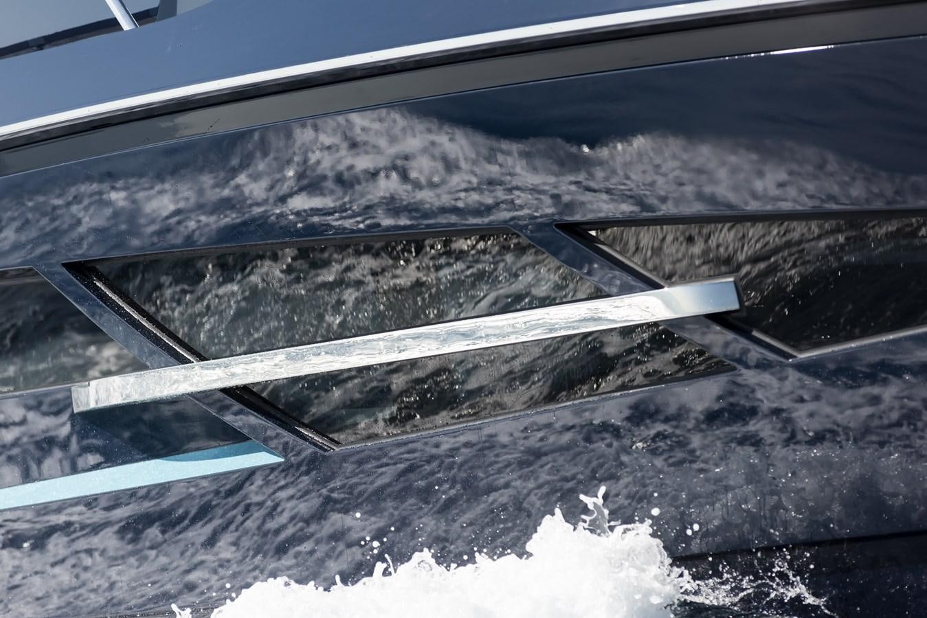 a view of a snowy mountain range from a plane aboard DEMO Yacht for Sale