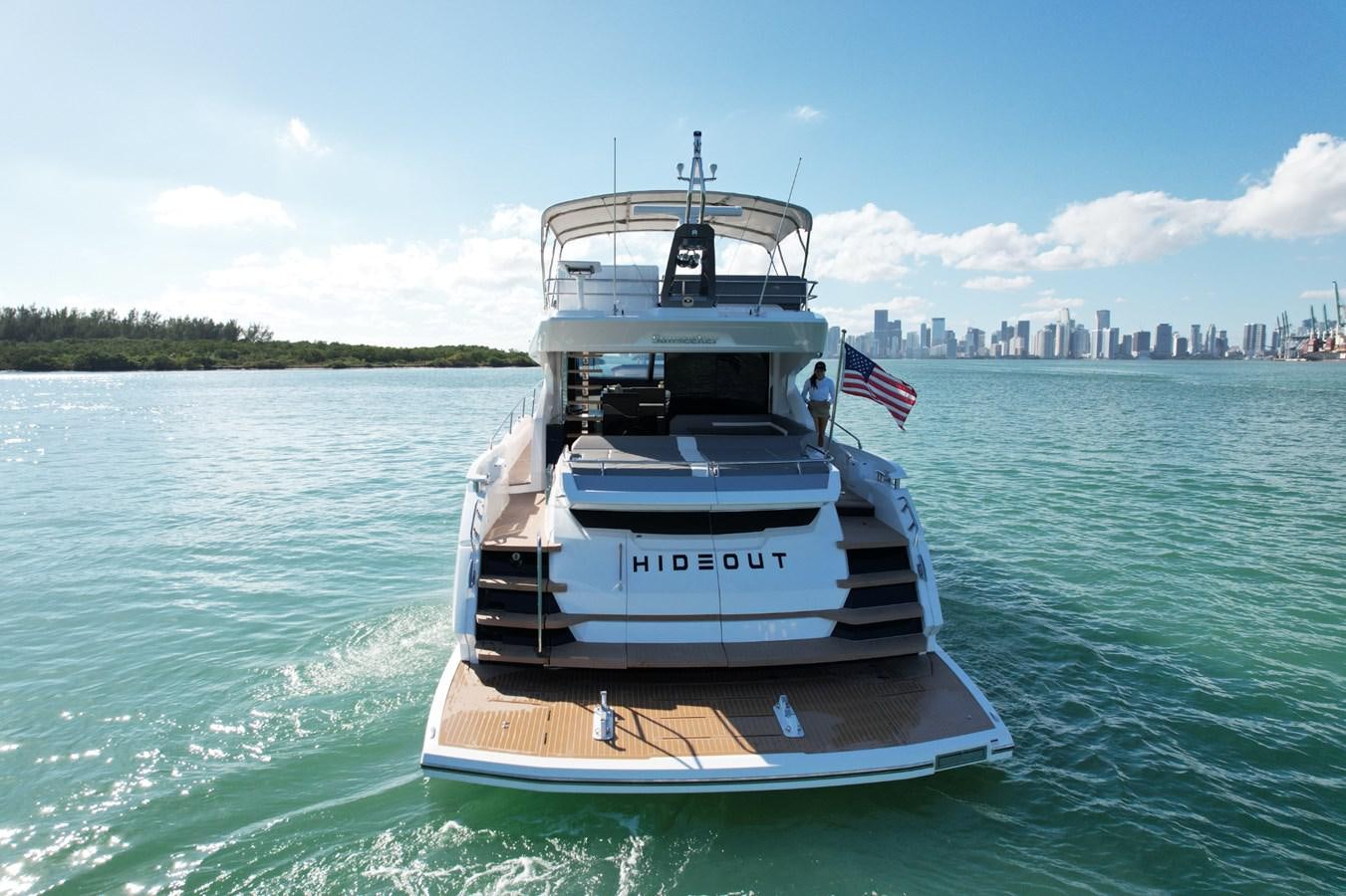 a boat on the water aboard HIDE OUT Yacht for Sale