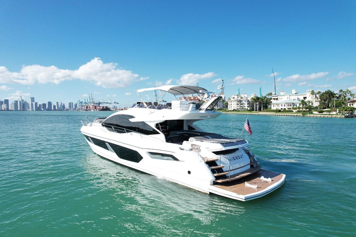 a boat in the water aboard HIDE OUT Yacht for Sale