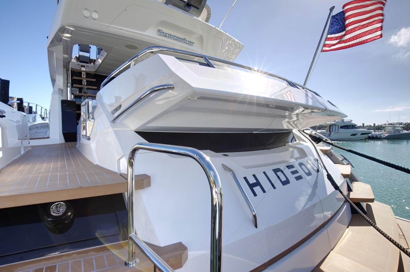 a boat on the water aboard HIDE OUT Yacht for Sale