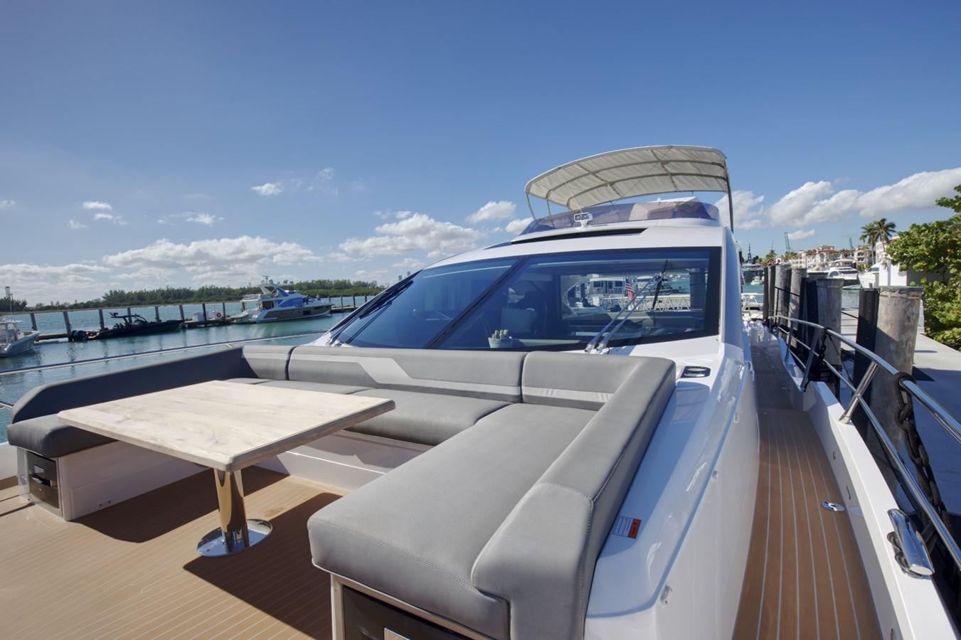 a car on a boat aboard HIDE OUT Yacht for Sale