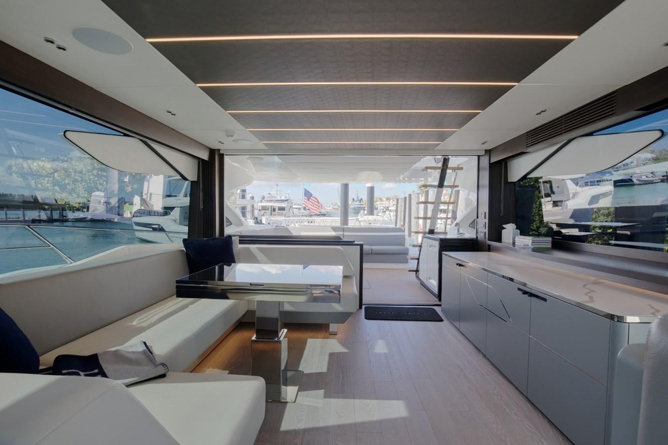 inside of a boat aboard HIDE OUT Yacht for Sale