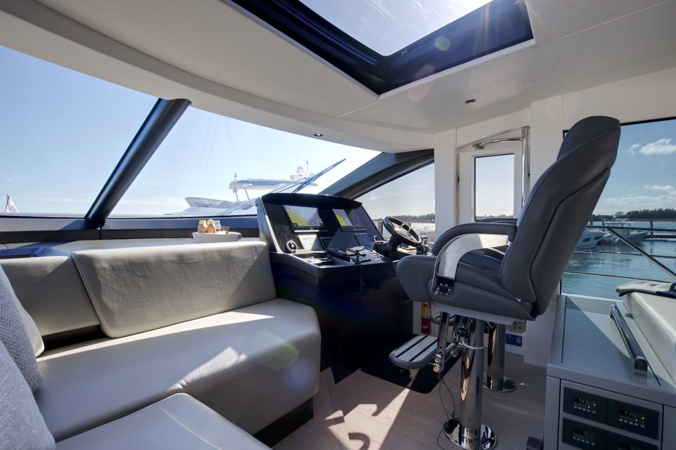 the inside of a car aboard HIDE OUT Yacht for Sale