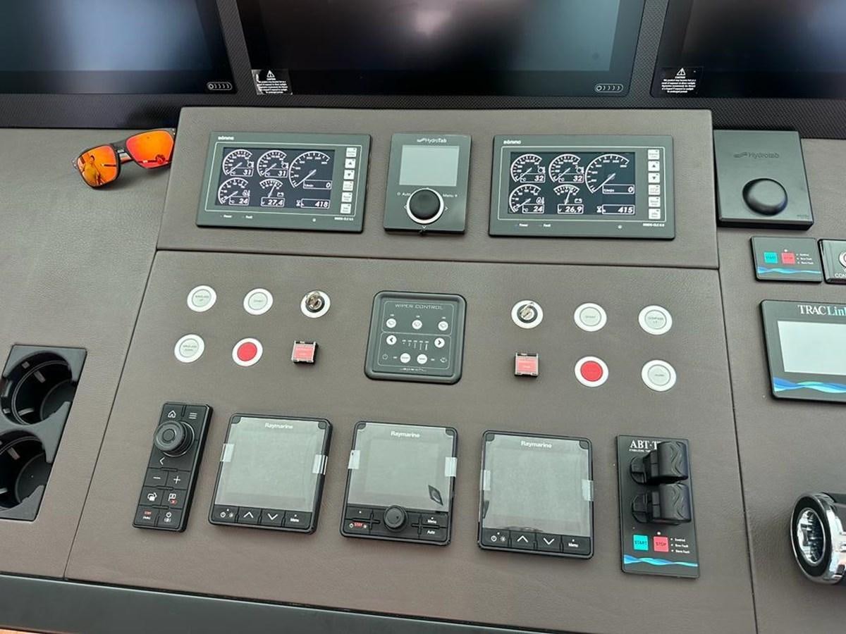 graphical user interface aboard BLACK SOIL Yacht for Sale