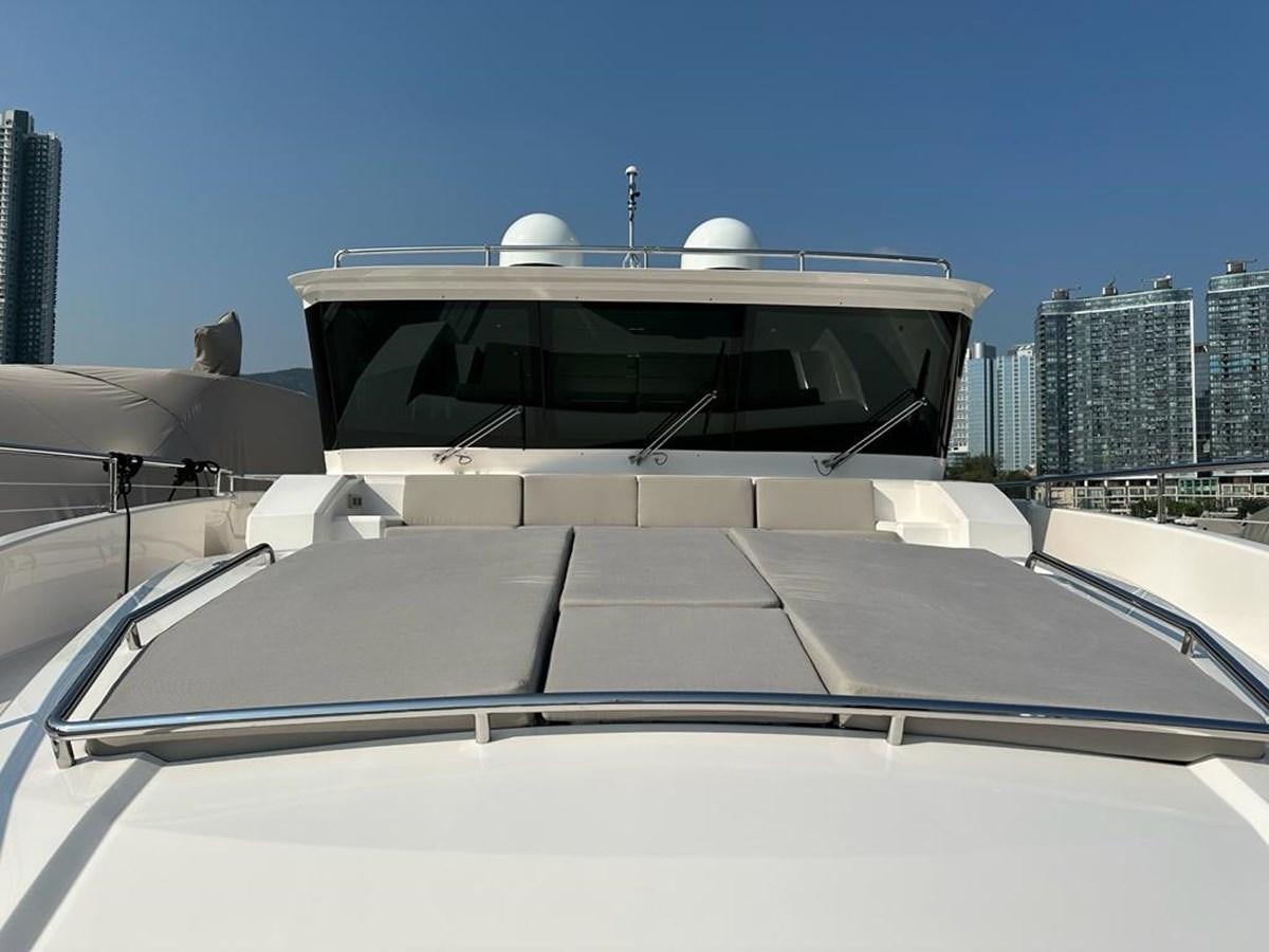 a large white building with a glass roof and a dome roof aboard BLACK SOIL Yacht for Sale