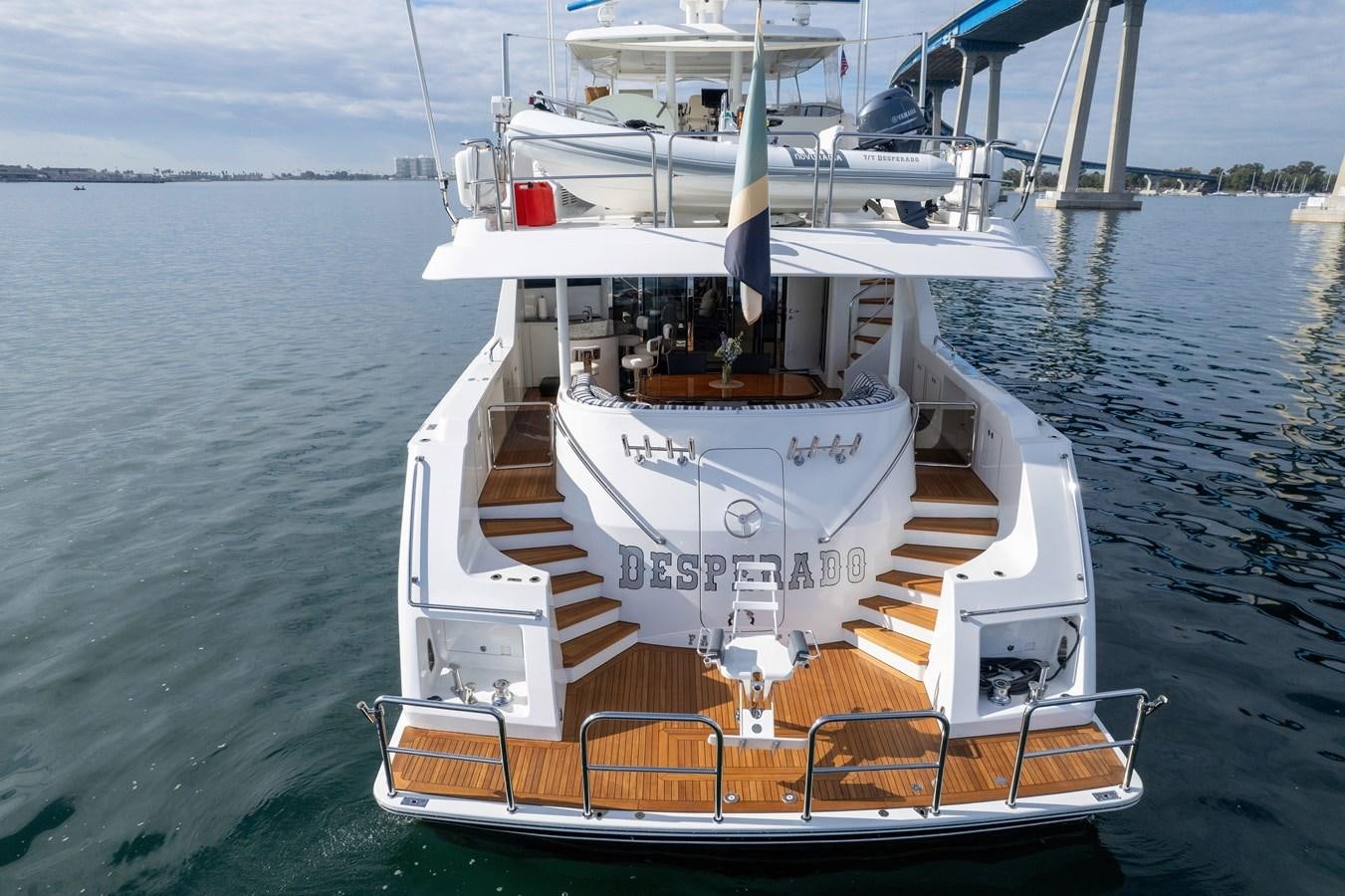 a boat on the water aboard DESPERADO Yacht for Sale