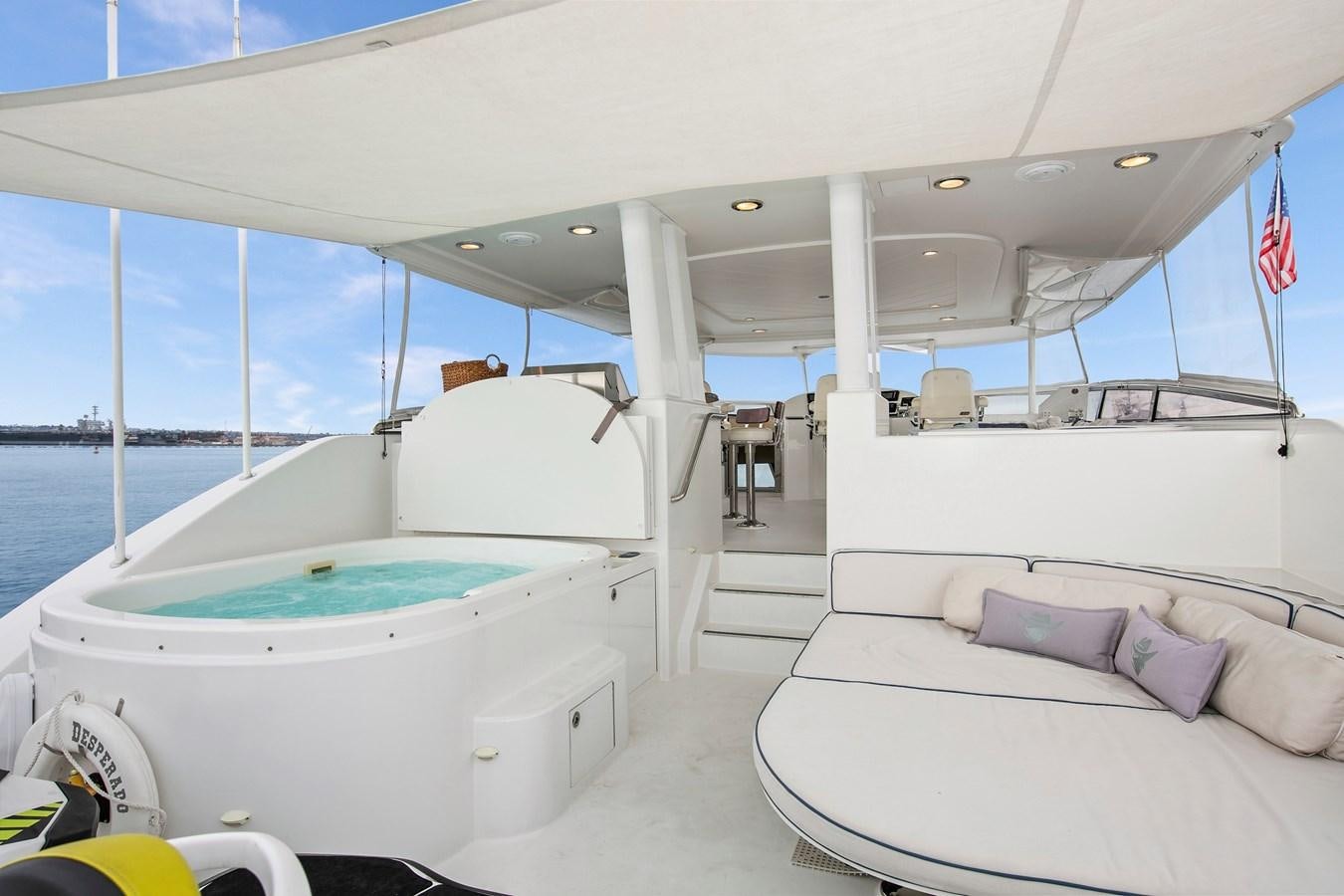 a boat on the water aboard DESPERADO Yacht for Sale