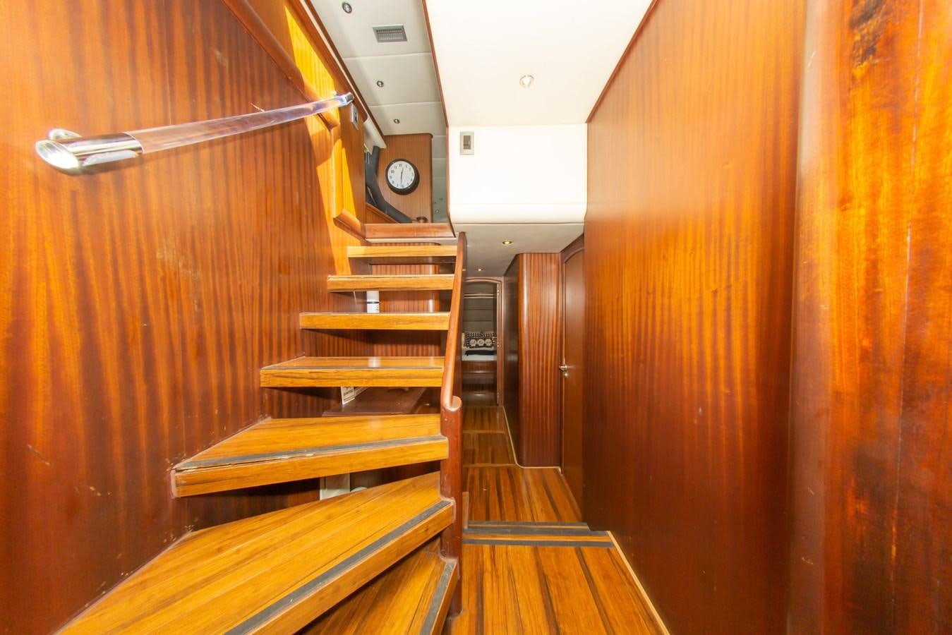 a wooden bunk bed in a room aboard OLD SPORT II Yacht for Sale
